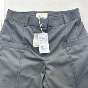 Gray High-Waisted Trousers